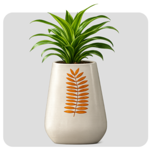 1.5 FEET CEMENT OXIDE SQUARE POT