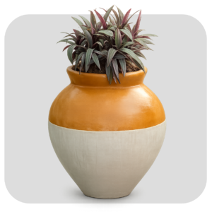 DOUBLE COLOUR TALL JAR